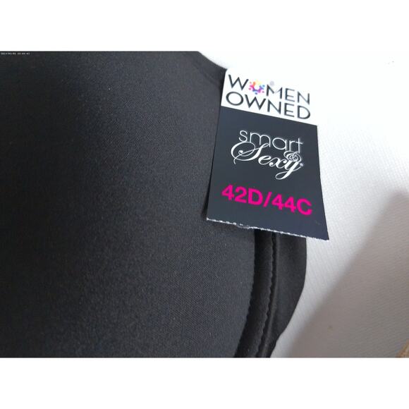 Smart & Sexy Black and White Underwire Bras Size 42D or 44C Set of 2 Y2K New - Picture 6 of 10